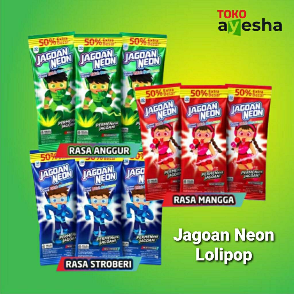 

Jagoan Neon Permen Lolipop Hanger Max isi 30 pcs