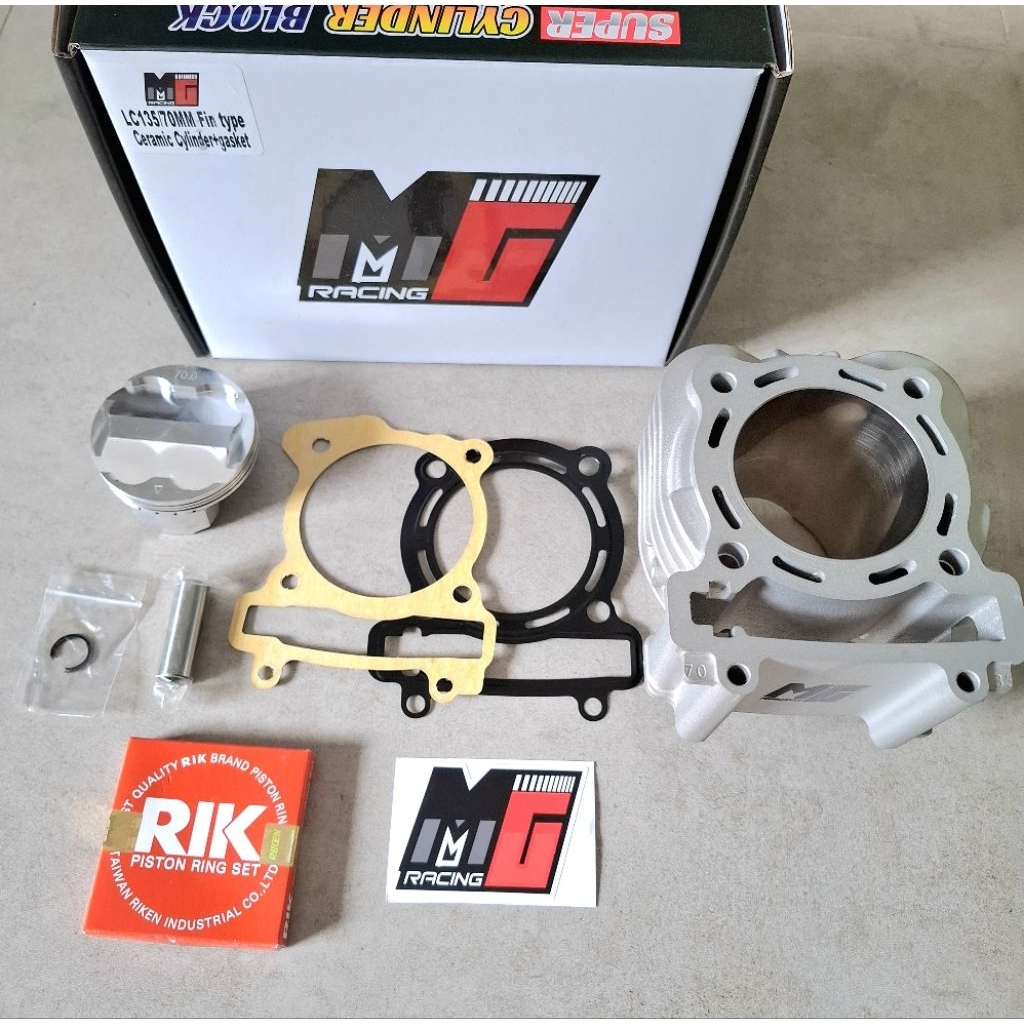 BLOK MX VIXION MXKING SIRIP SIZE 70mm SET PISTON  MGracing