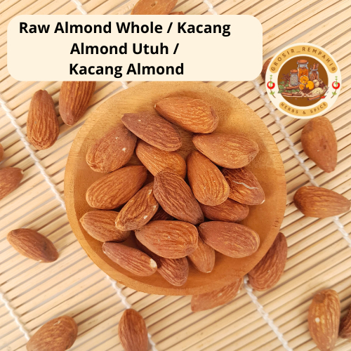 

Raw Almond Whole / Kacang Almond Utuh / Kacang Almond