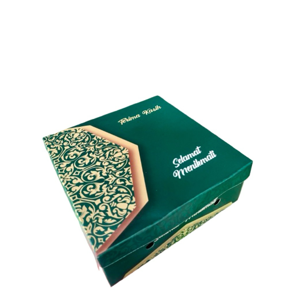 

Dus Snack/Dus Nasi uk 18x18x7||Kardus Motif Tebal||Kardus Pesta||Kardus Hajatan||