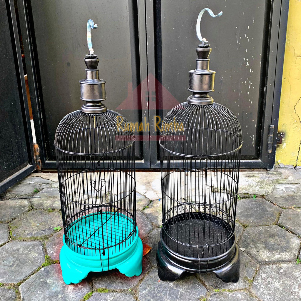 Sangkar Konin D29CM Tebok PVC Kapsul Tanggung Cocok untuk Birds Kecil Seperti Konin Pleci Bahan Ram 