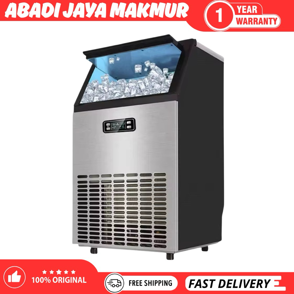Mesin ice Kristal Iceler Ice Maker 300kg/24Jam untuk Cafe Restoran Cube Ice Maker