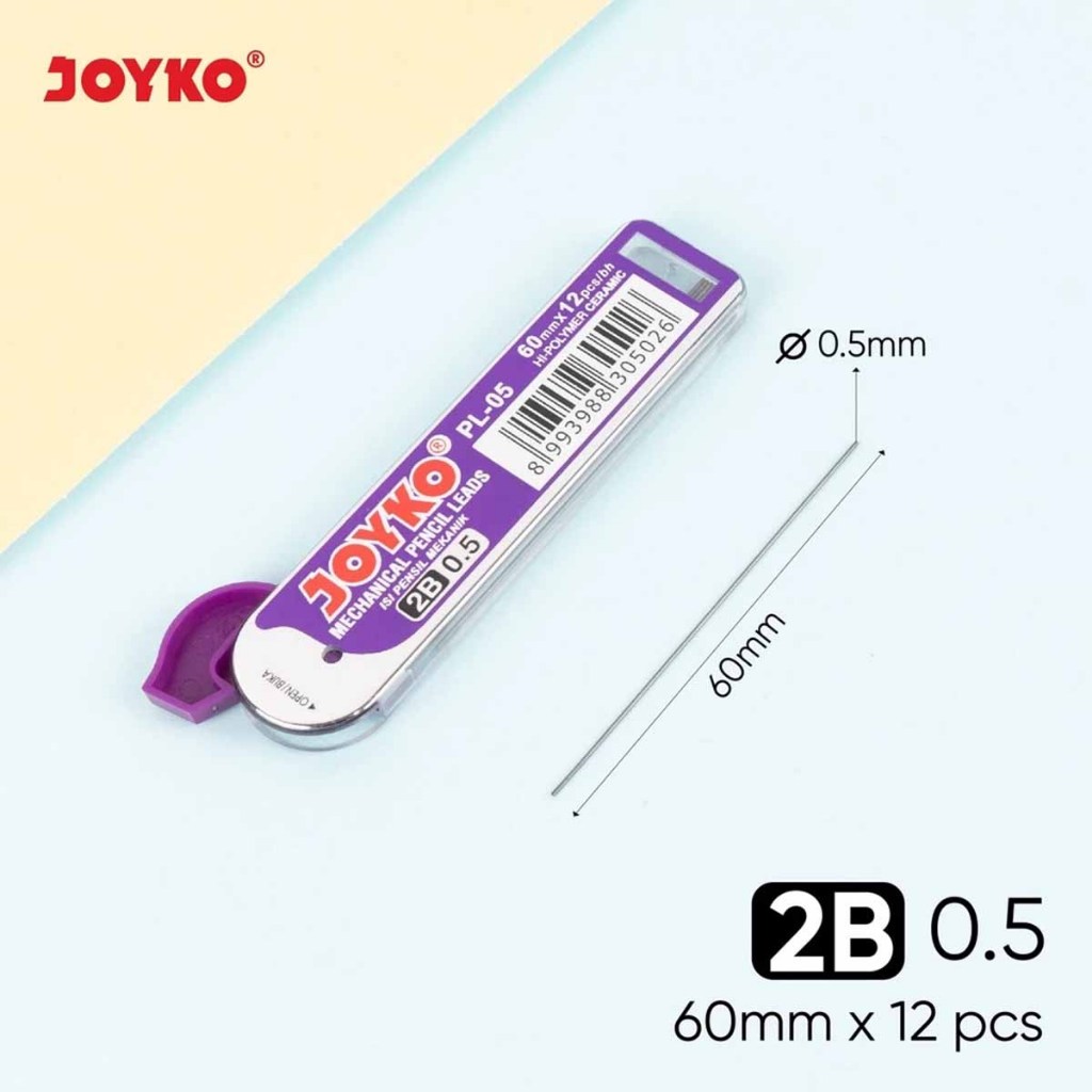 

Isi Pensil Mekanik 2B 0.5 mm Joyko PL-05