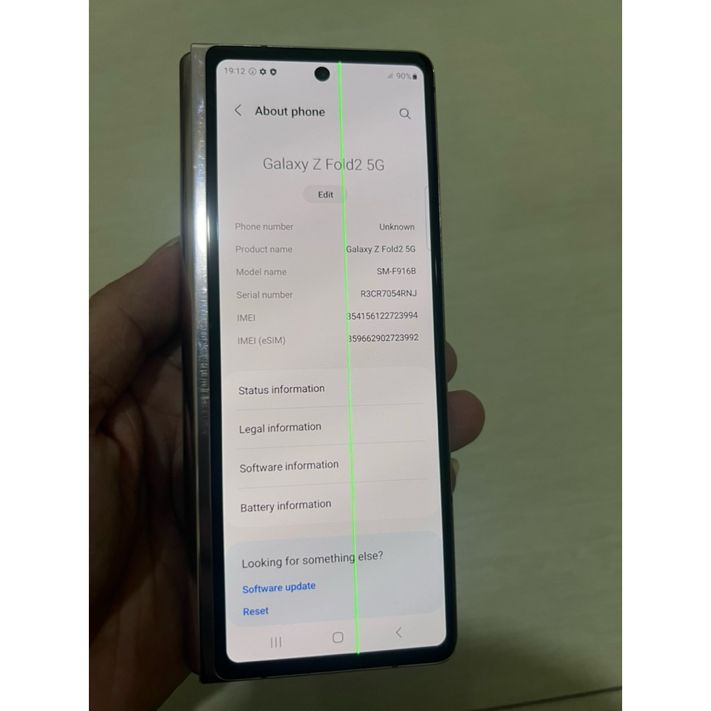 samsung galaxy z fold 2 5g 12/256gb ex inter bekas no cukai