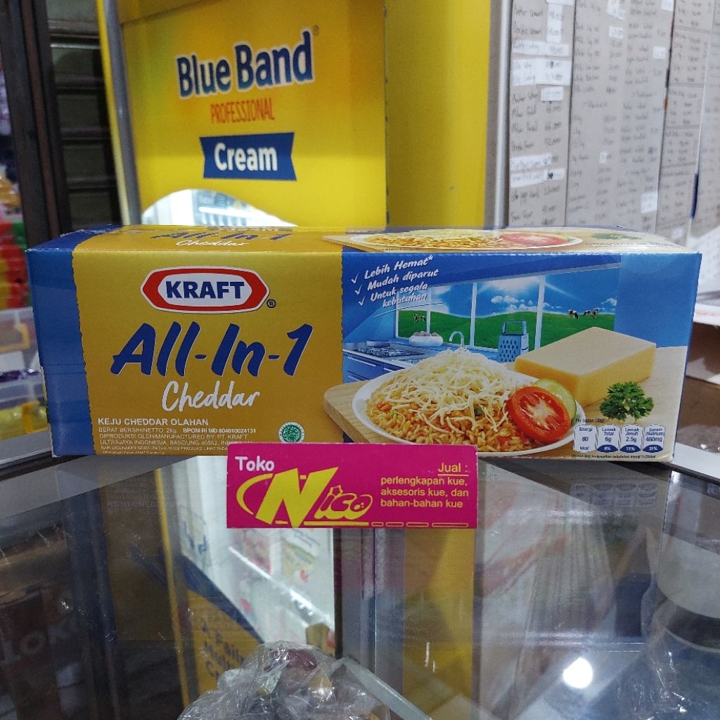 

Keju Kraft All in 1 Cheddar 1 kg