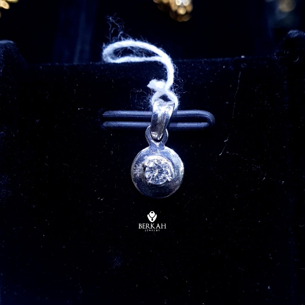 Liontin emas berlian asli natural diamond FREE SERTIFIKAT