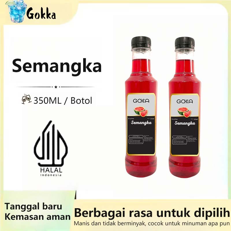

GOKKA Sirup Minuman Rasa Semangka 350ml Syrup / Sirup Semangka Sertifikasi Halal