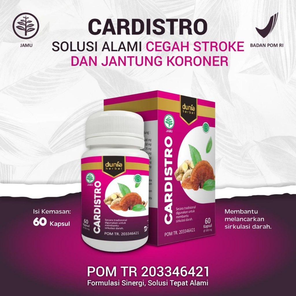 

Cardistro Obat herbal Jantung stroke