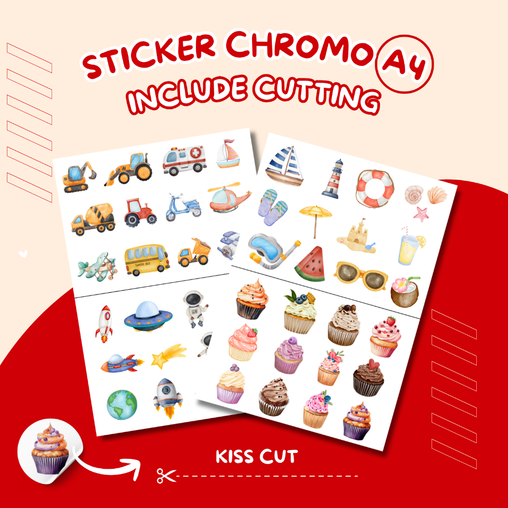 

STICKER CHROMO A4 INCLUDE CUTTING MESIN