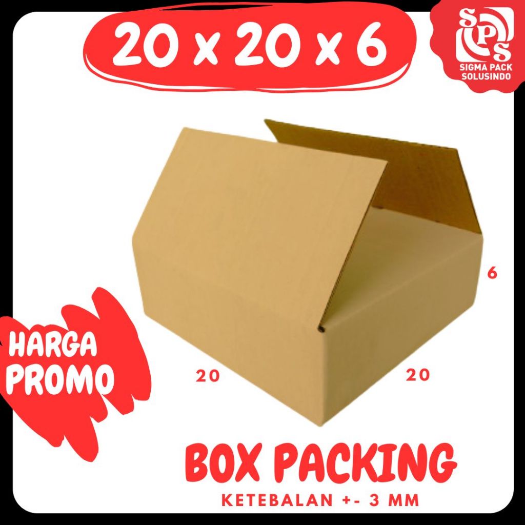 

Kardus 20x20x6 Box Packing dus A1 Kotak Kemasan Dus Souvenir Box zigma shop