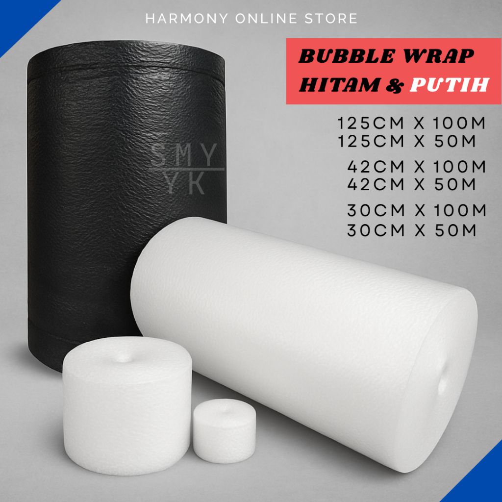 

Bubble Wrap Hitam 125 cm x 100m / 50m – Plastik Gelembung Packing Besar Langsung dari Pabrik Harga Termurah - Bubble Wrap Bungkus Paket