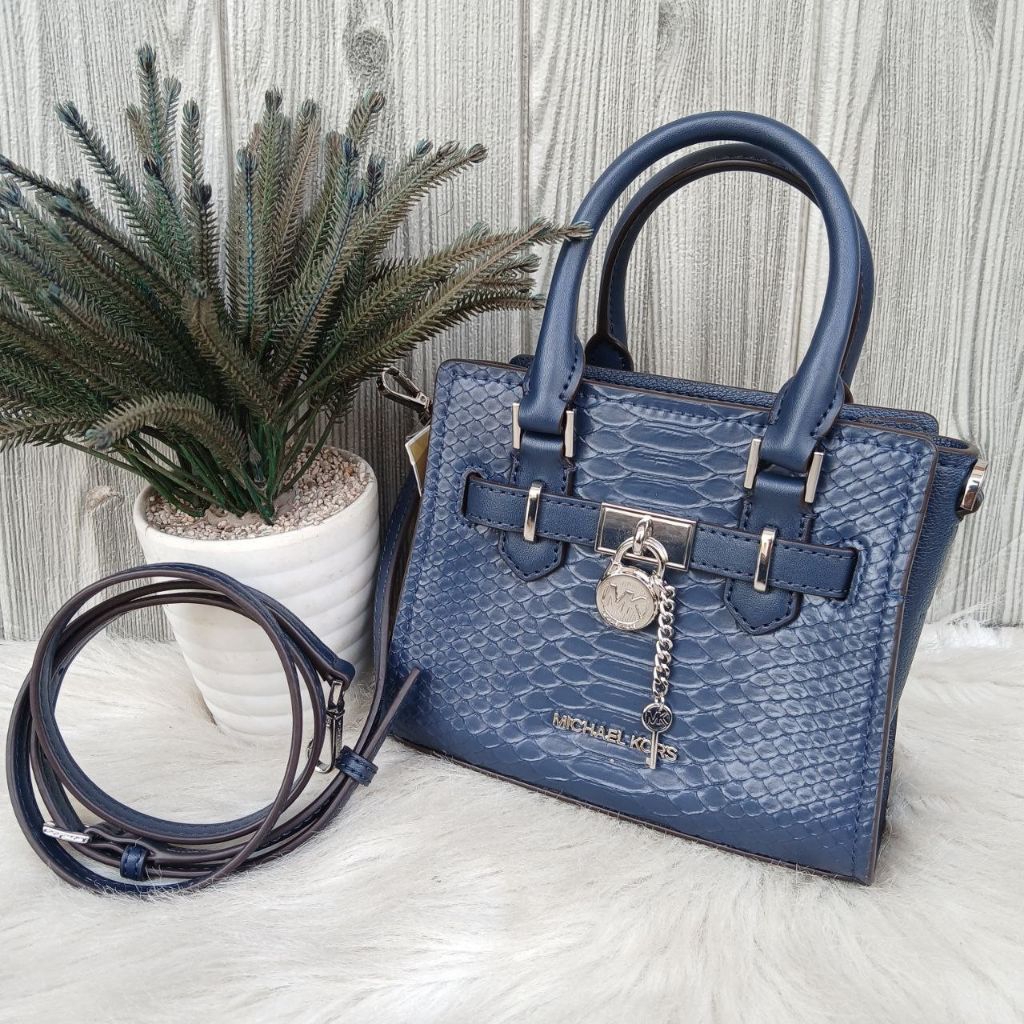 mk Hamilton Xs Satchel Crossbody Navy