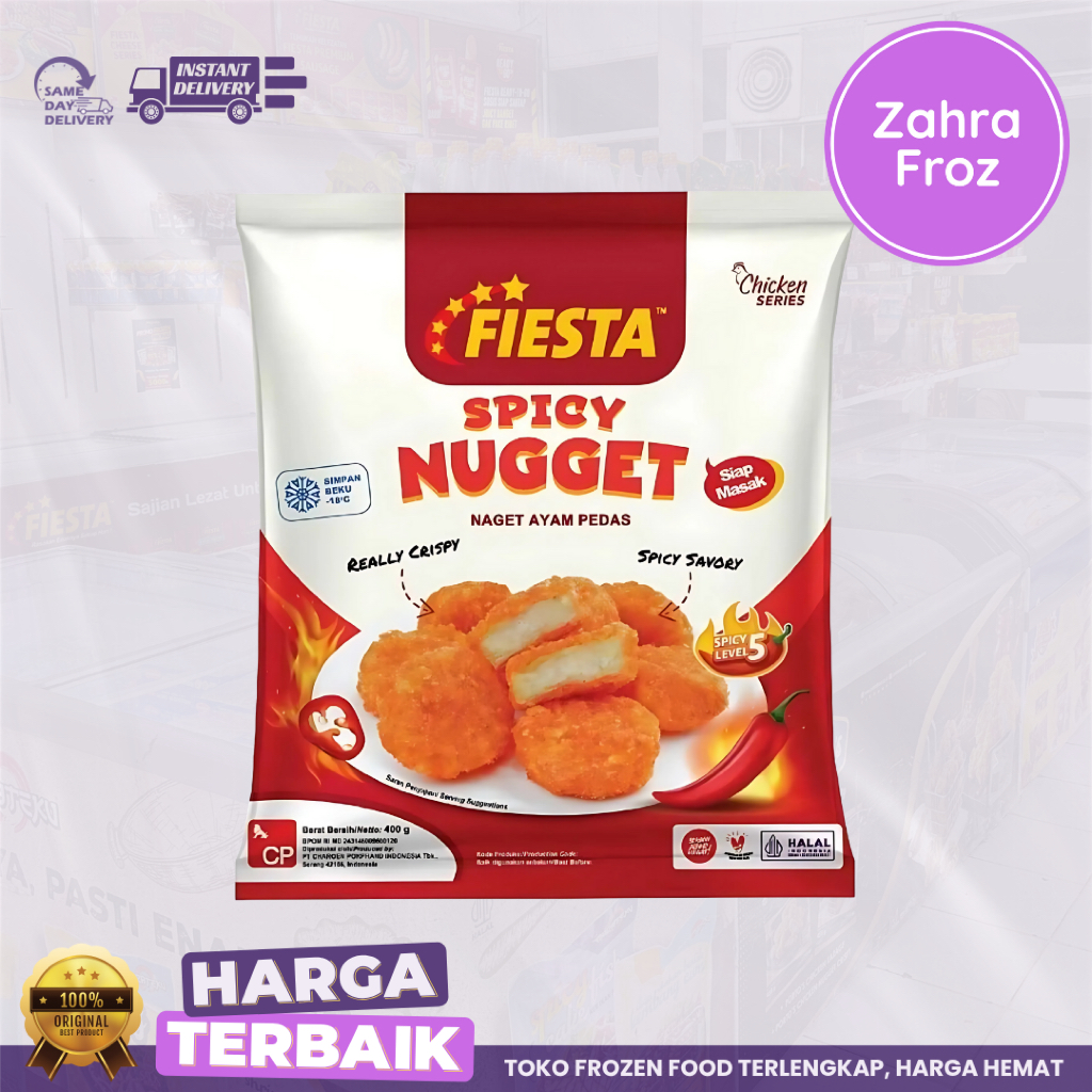 

FIESTA SPICY NUGGET || NAGET PEDAS 400 GR