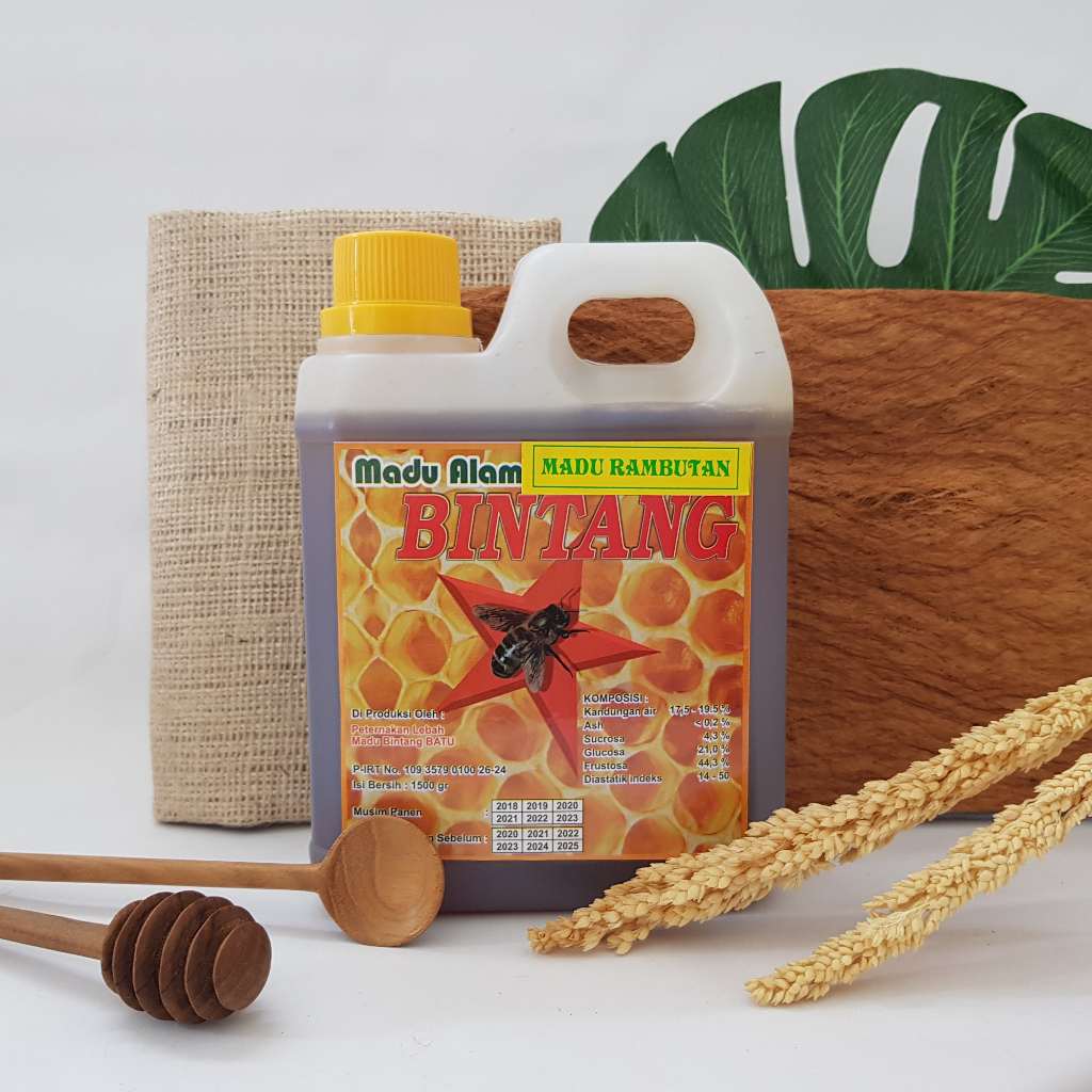 

Madu Asli | Madu Rambutan 1500gr | Madu Bintang