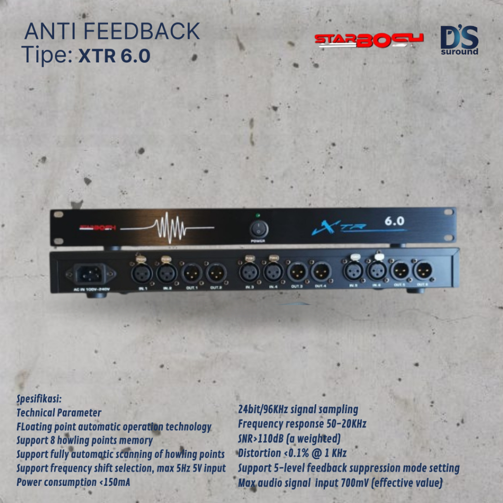 ANTI FEEDBACK STARBOSH XTR 6.0 ANTI NGING MIC