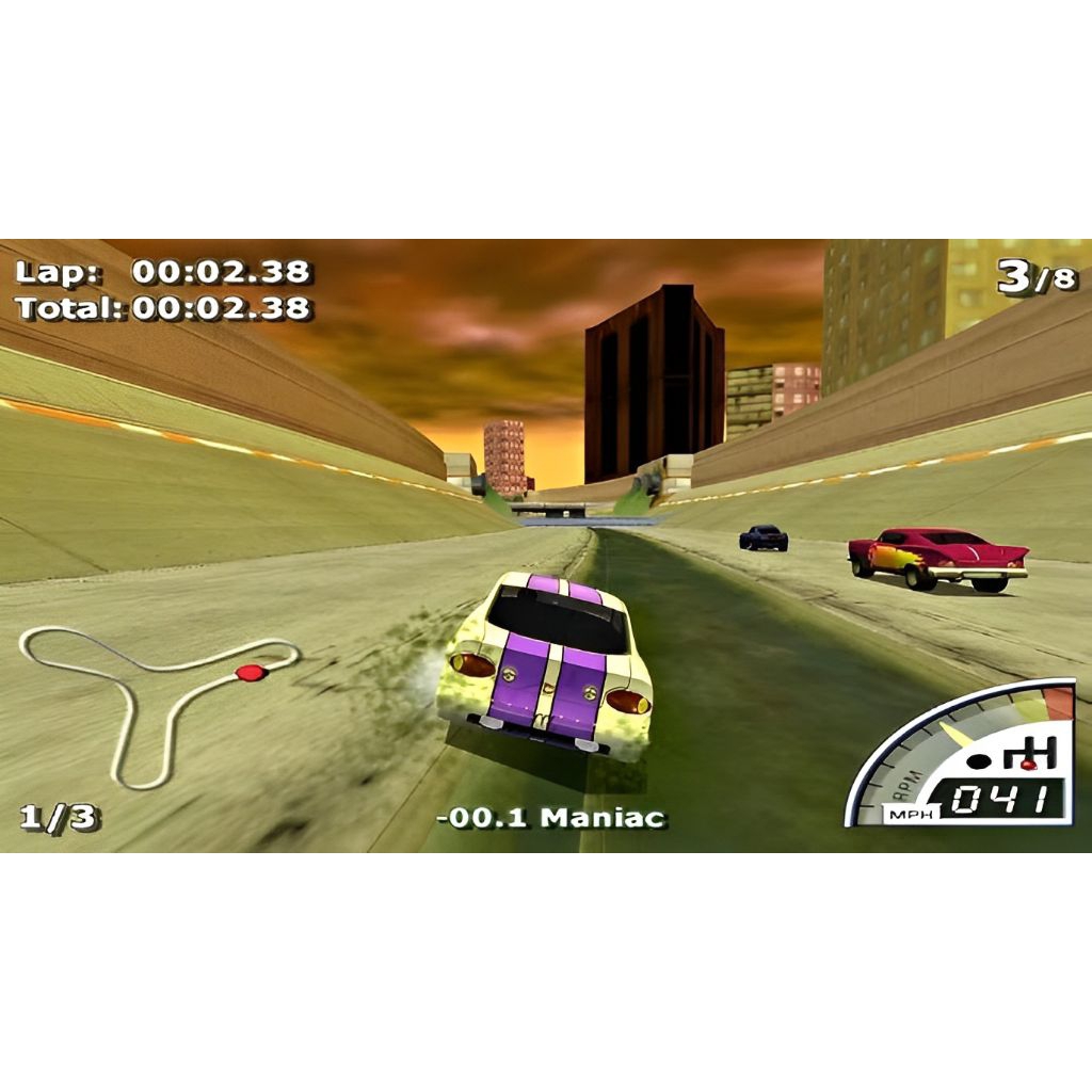 Game Rumble Racing ps2 ori bisa untuk Android/pc/ps2/leptop/iphone