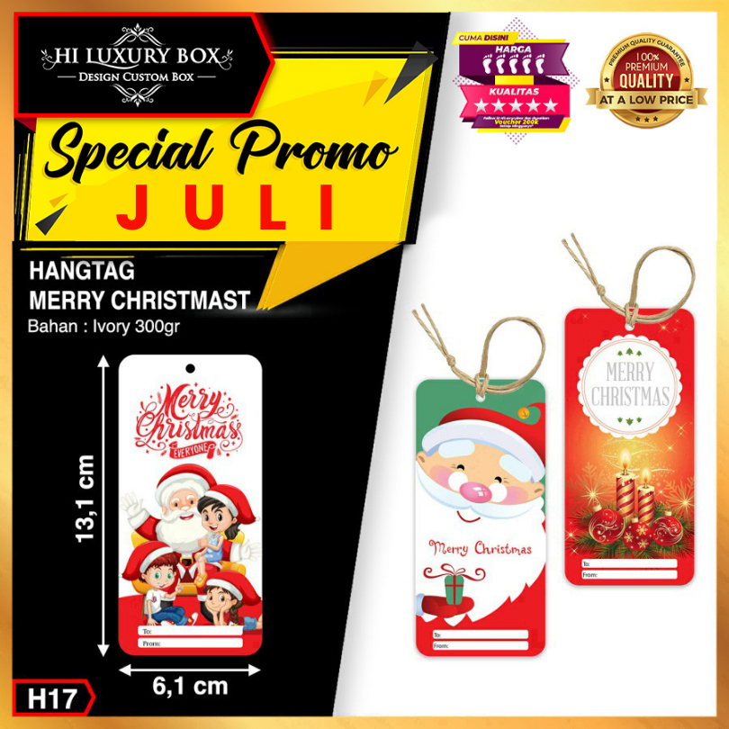 

Hang Tag | Label Baju | Hangtag Natal | Ivory | Murah | 13.1x6.1| H17
