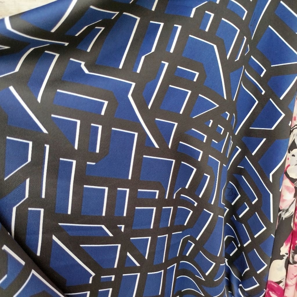 Bahan Satin Motif - Kain Saten Silk - Bahan Satin Silk Motif - Kain Kebaya - Kain Meteran - Bahan Sa