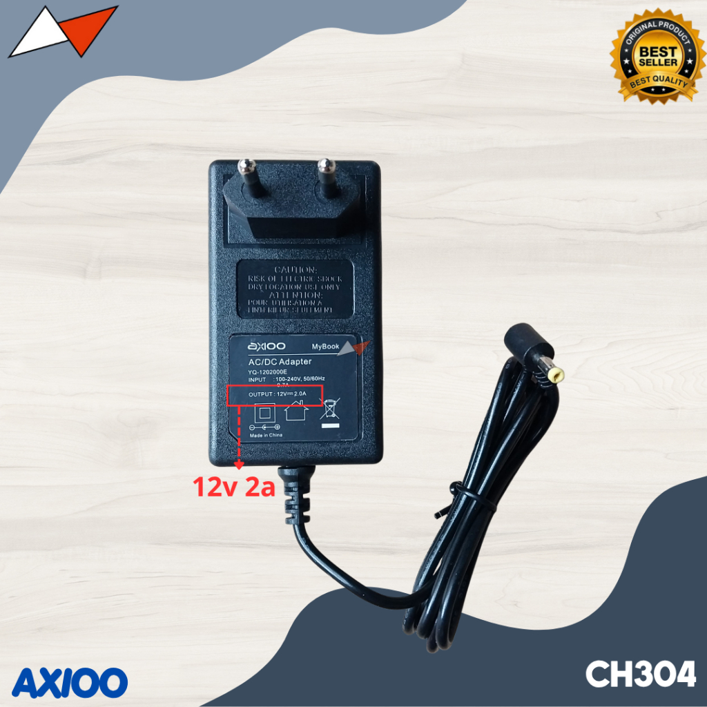 Adaptor Charger Laptop Axioo 12V 2A 4.0*1.7mm