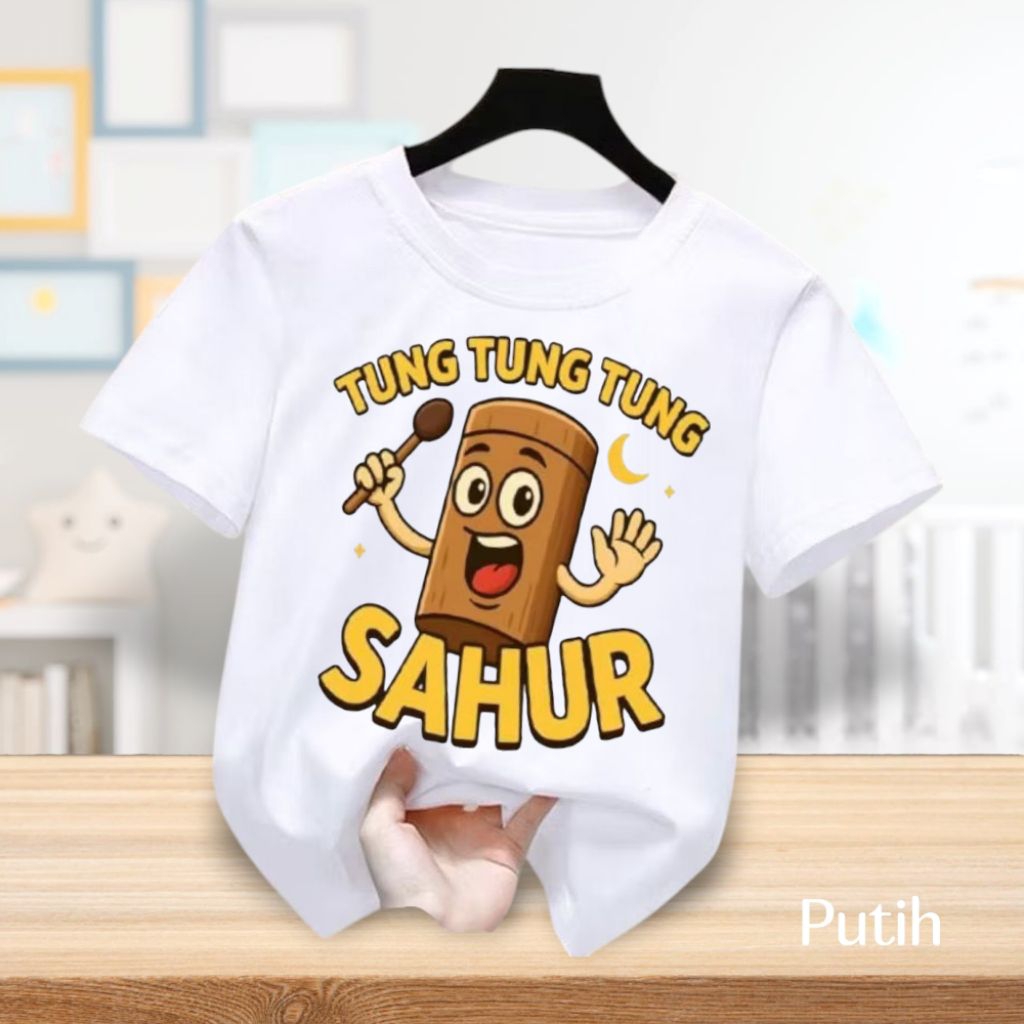 Kaos oblong anak tung-tung sahur/baju anak /atasan anak