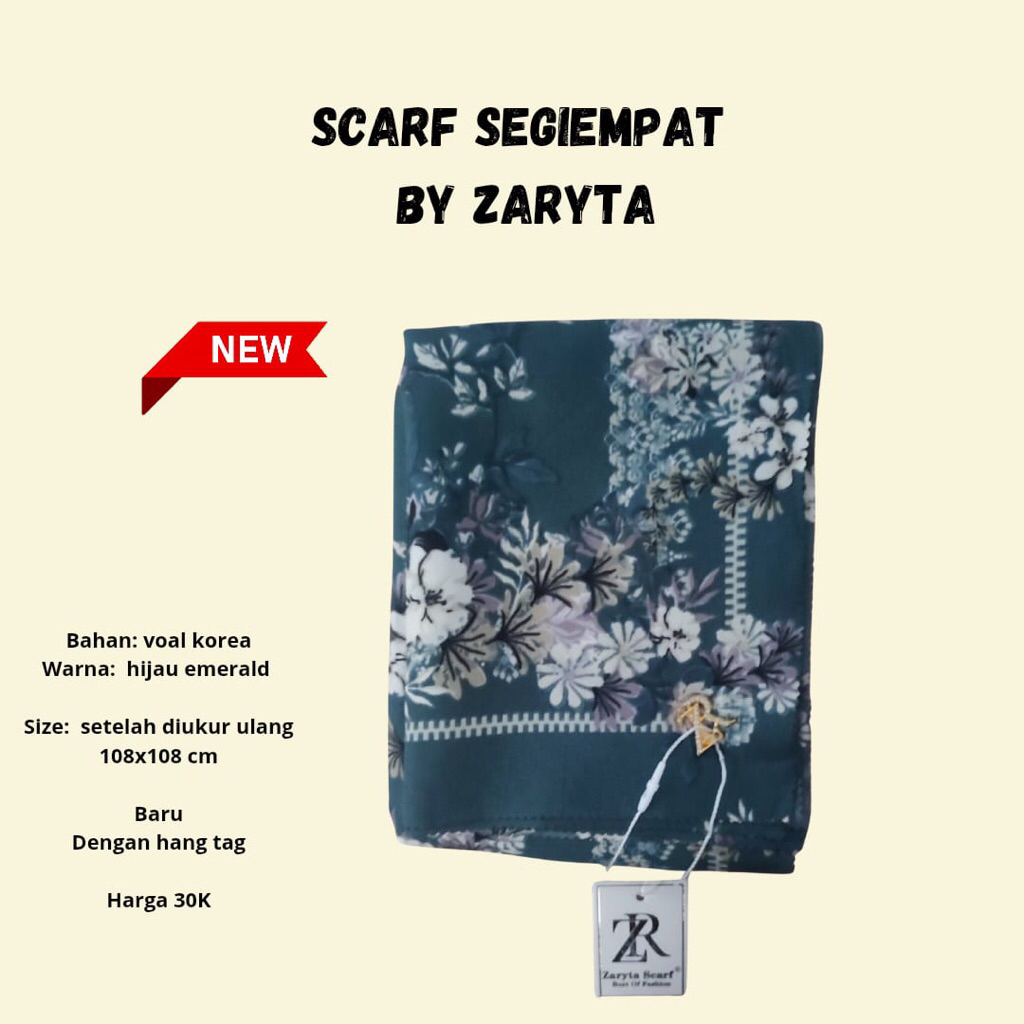 SCARF SEGIEMPAT by ZARYTA