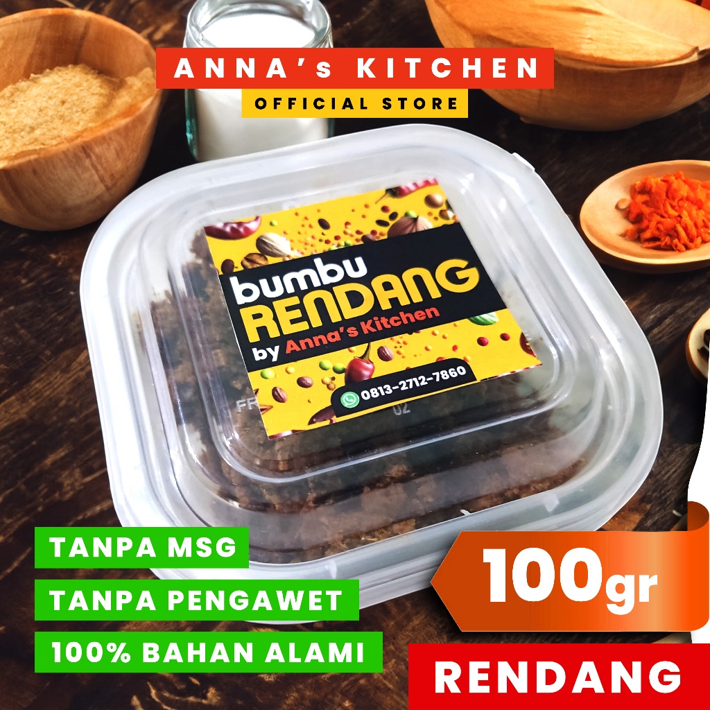 

Bumbu Rendang Otentik ala Anna's Kitchen – Bumbu Masak Siap Pakai, Gurih & Kaya Rempah