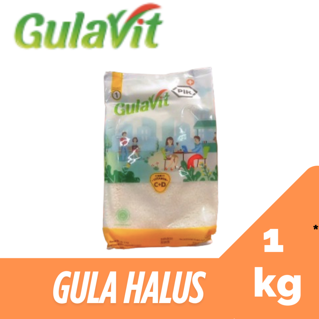 

GulaVit gula halus/gula pasir kemasan 1 kg - kuning