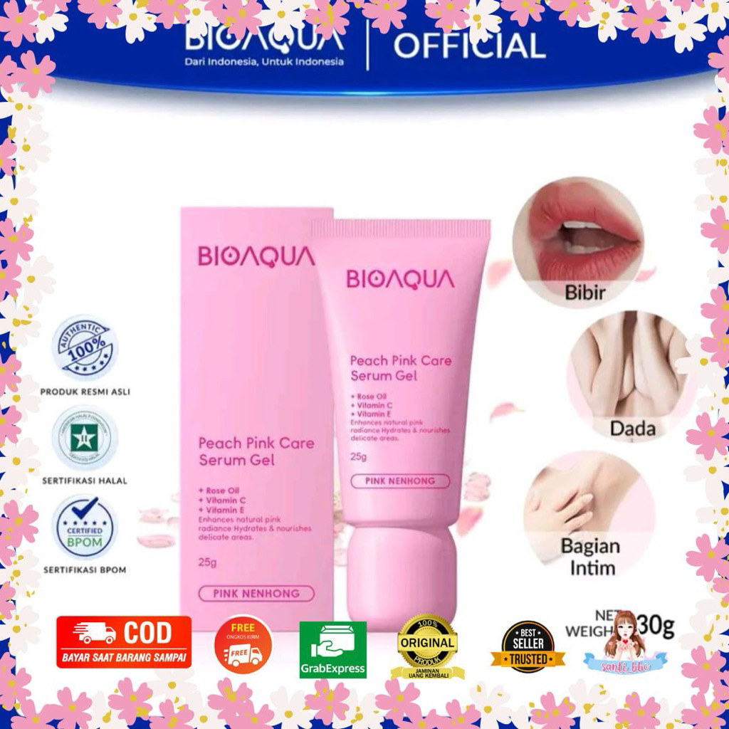 BIOAQUA Nenhong Cream 30g Warm Gentle Pink Nenhong Lip Serum Pemerah Bibir
