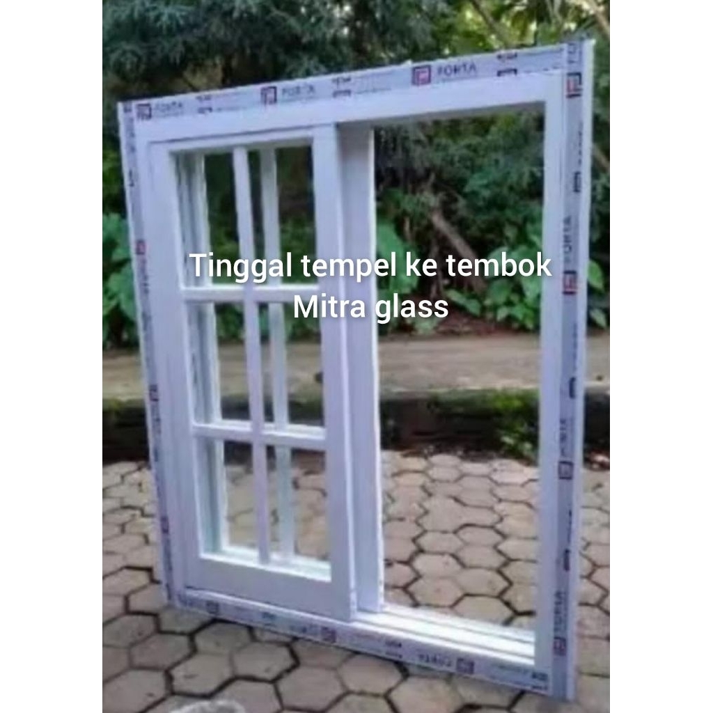 jendela sliding aluminium L150 x T150