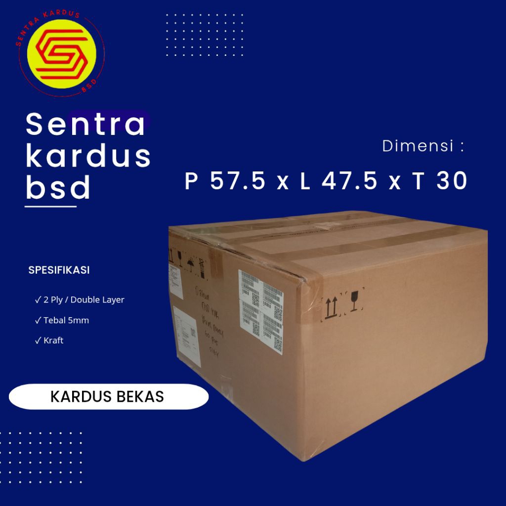 

Kardus Besar Untuk Pindahan / Packing P57.5 x L47.5 x T30