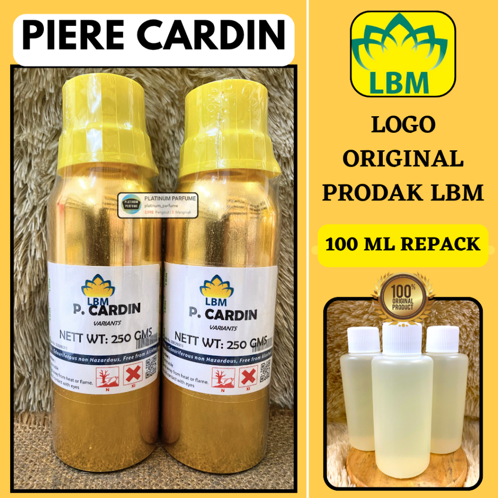 Bibit Parfum PIERE CARDIN Murni 100 ML Berkualitas LBM Fragrance| PERFUME | PARFUM PIERE CARDIN/PARF