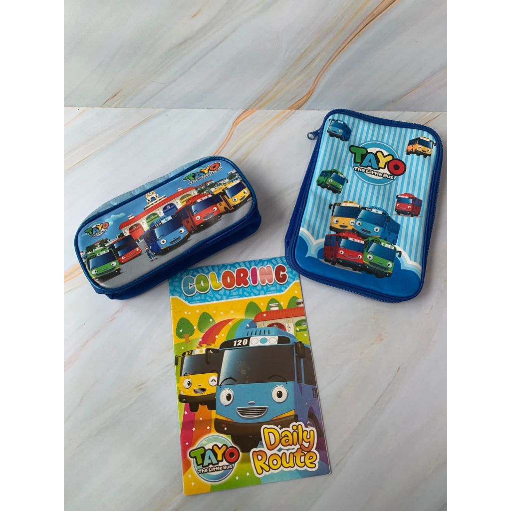 

Tempat Pensil Warna TAYO Free Pencil Case & Buku Mewarnai