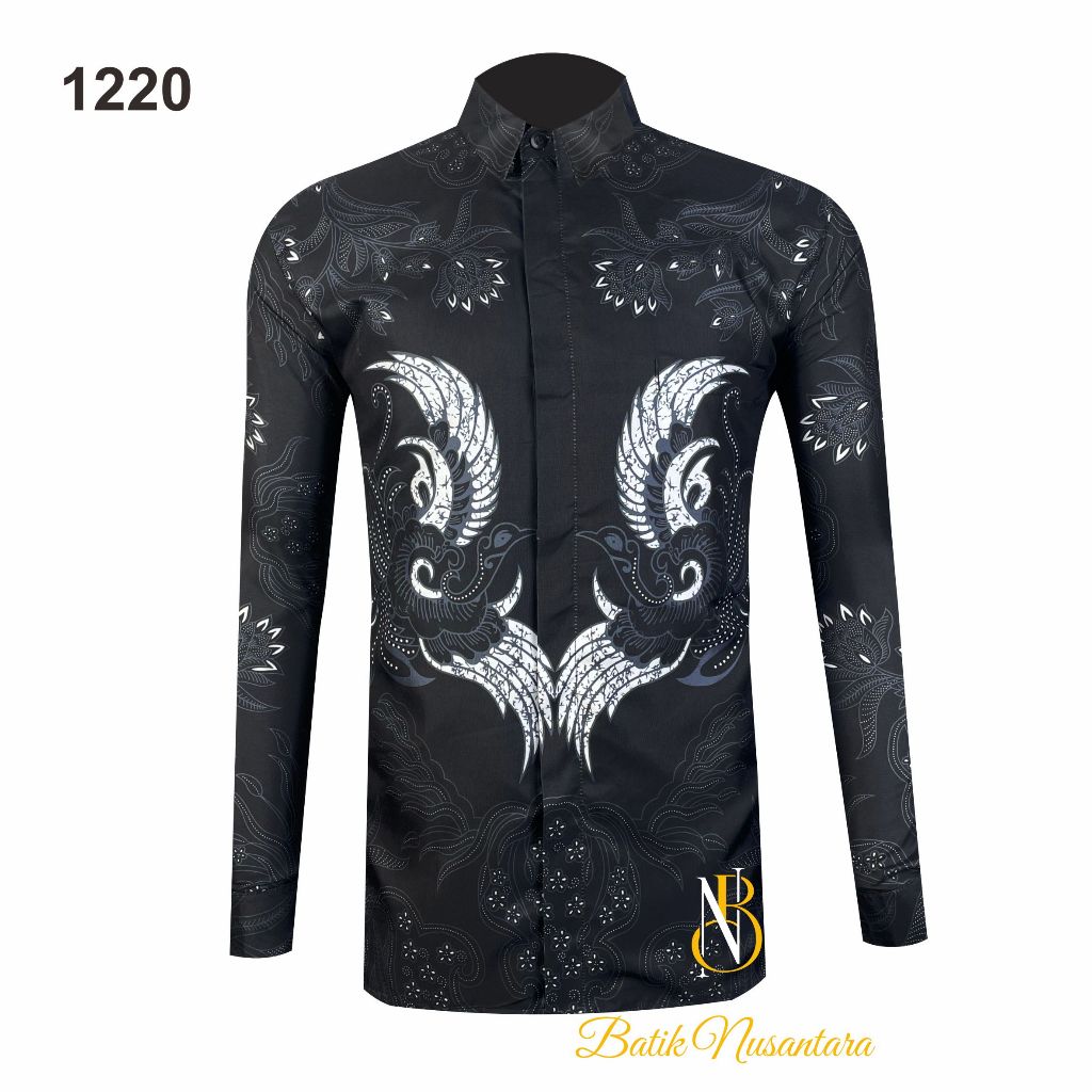 

Batik Nusantara Indonesia Kemeja Batik Slimfit Lapis Furing 1220 / Batik Pria