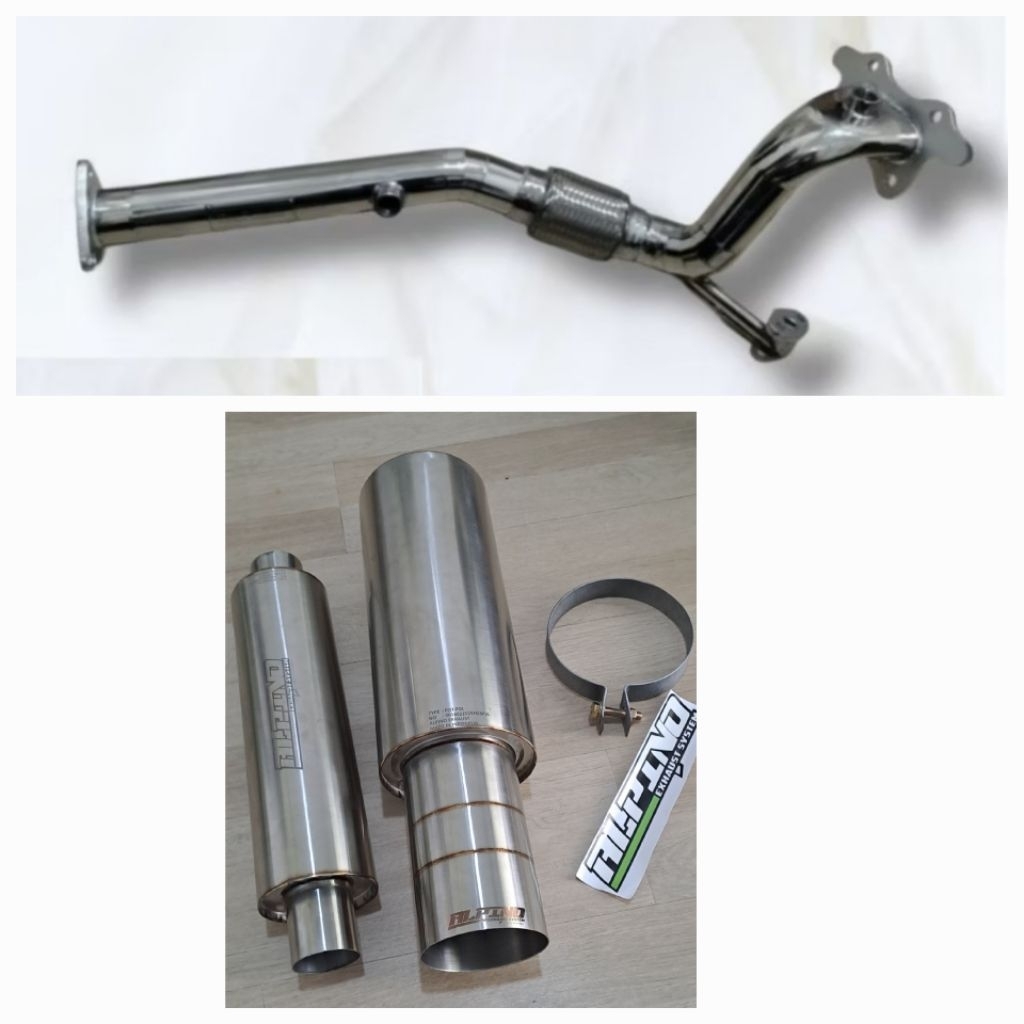 Full system Jazz gk5/Honda HRV alpino dpfp,resonator,muffler alpino f03 panjang bas