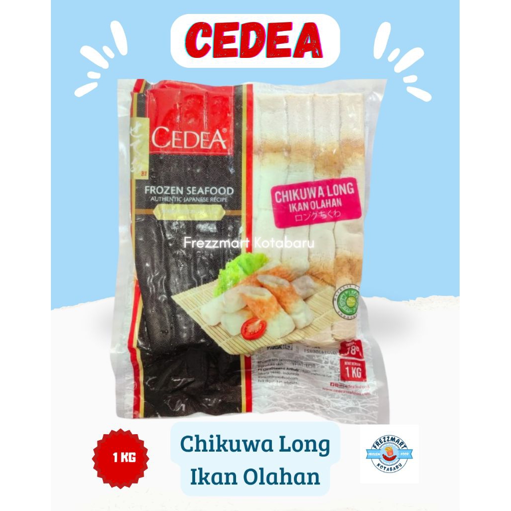 

CEDEA Chikuwa Long 1 KG Olahan Ikan Halal Frozen Food Fresh Pontianak - Frezzmart Kotabaru