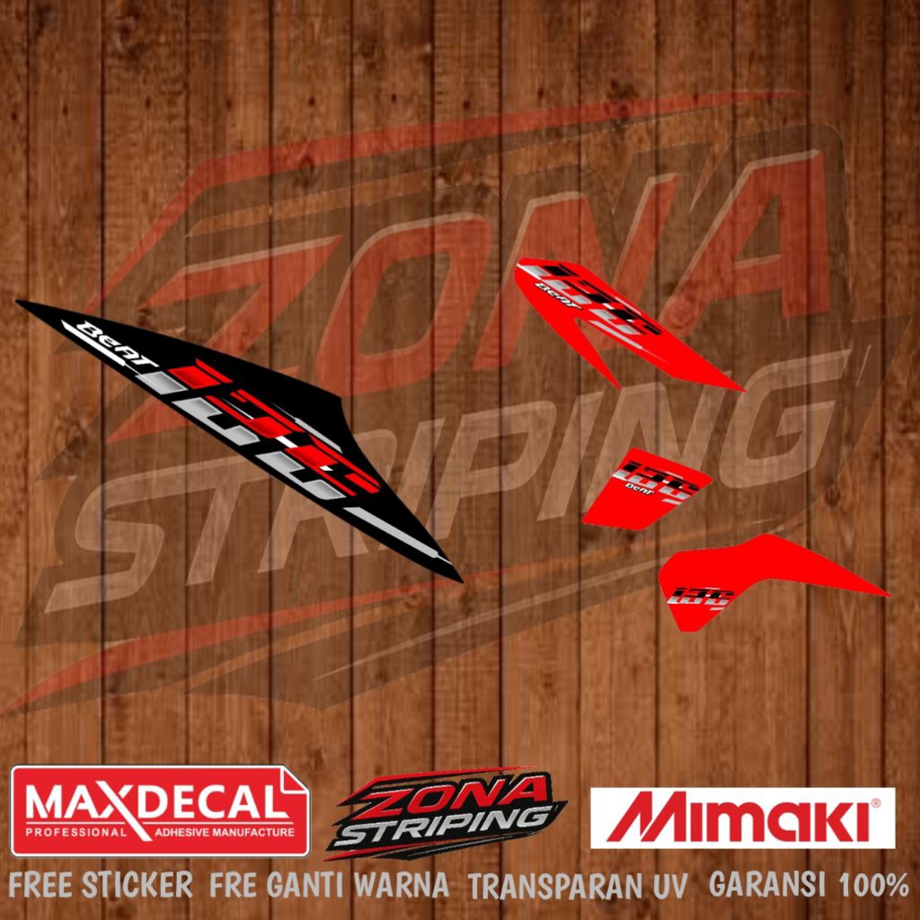 Striping Beat Karbu Old Transparan Custom Vietnam Style