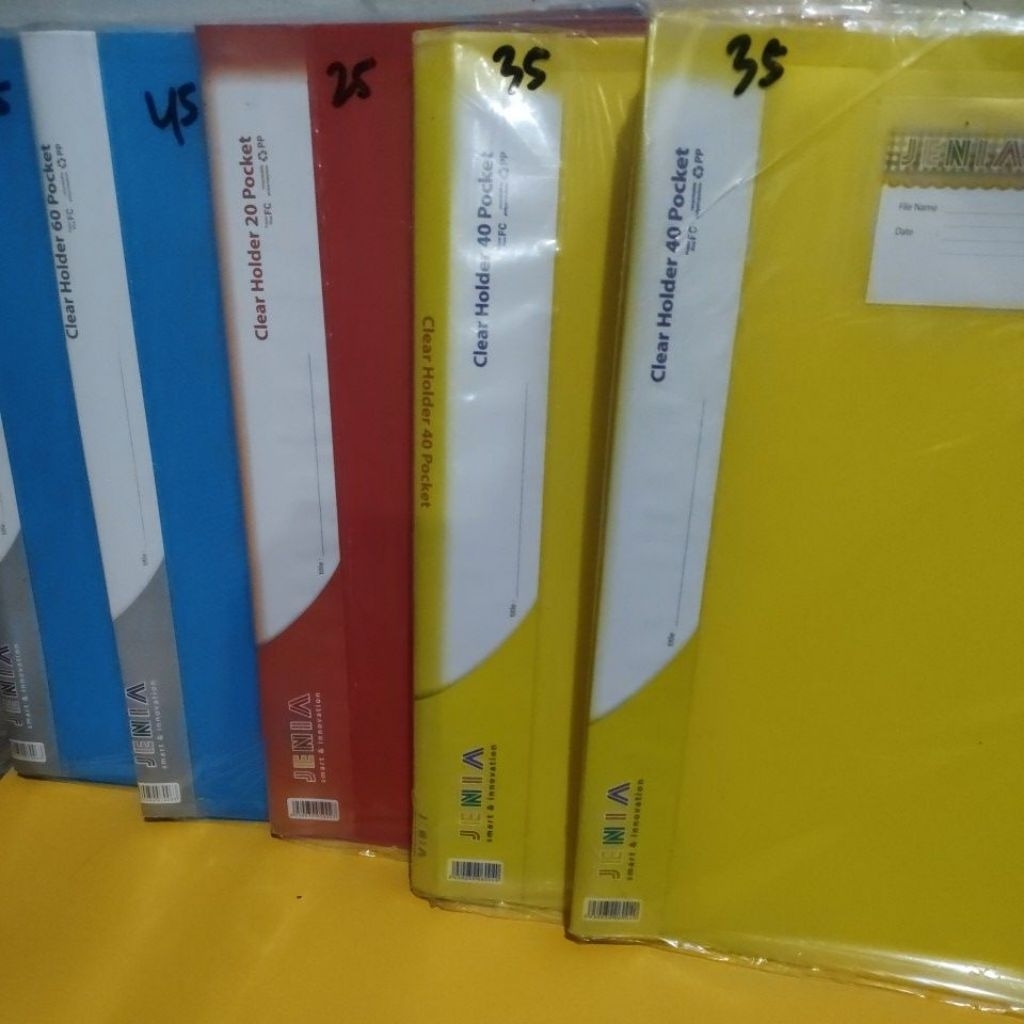 

Clear Holder 20 pocket, 40 pocket, 60 Pocket ( Map Plastik )