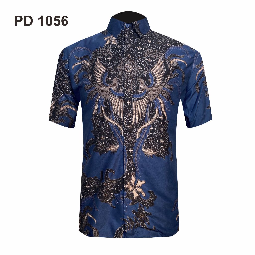 

Batik Nusantara Indonesia Kemeja Batik Slimfit Lapis Furing Lengan Pendek 1056 / Batik Pria