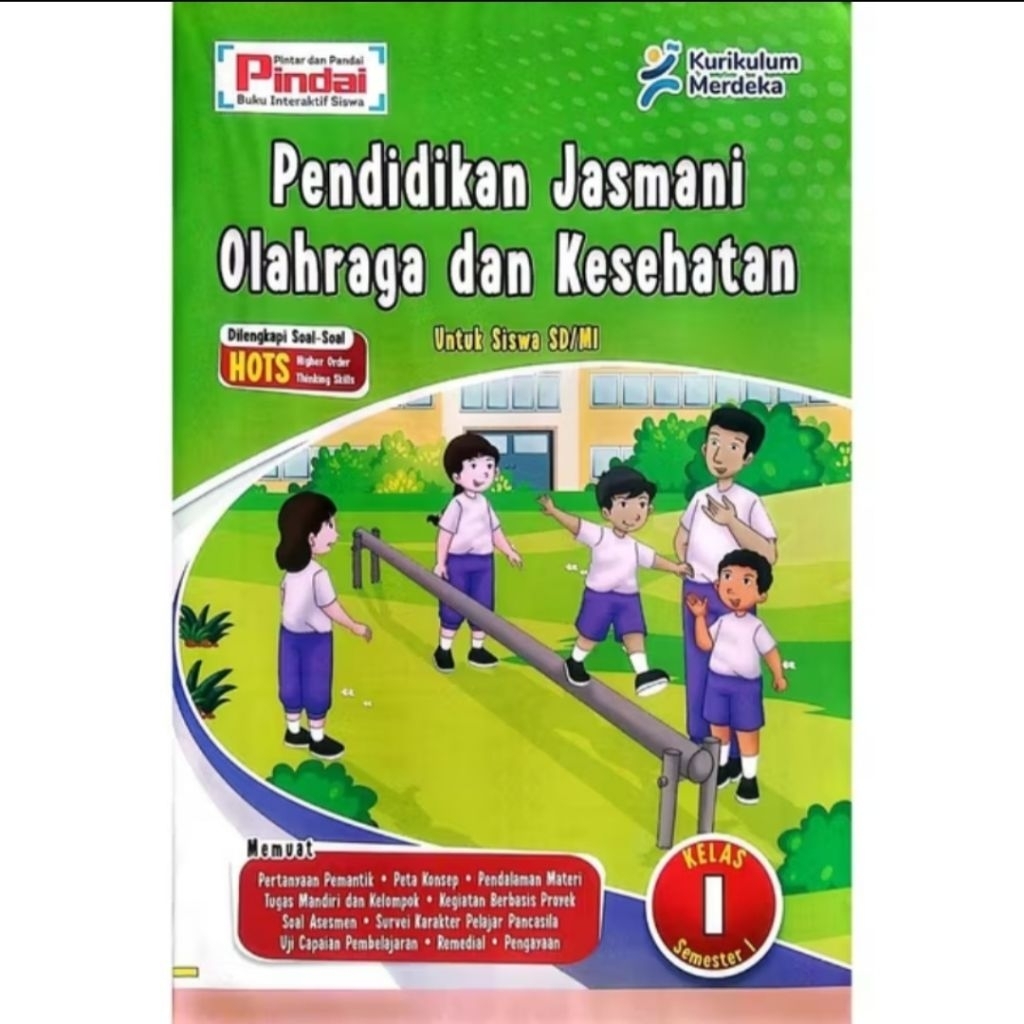 Buku LKS PJOK kurikulum Merdeka Kelas 1 SD/MI semester 1