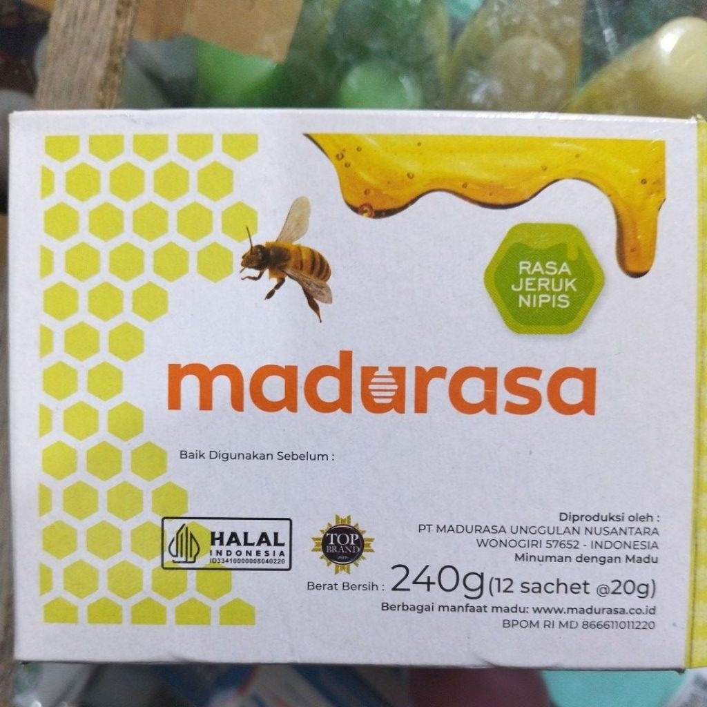 

[Harga Grosir] Madu madurasa jeruk nipis original isi 1box isi 12 bungkus saschet