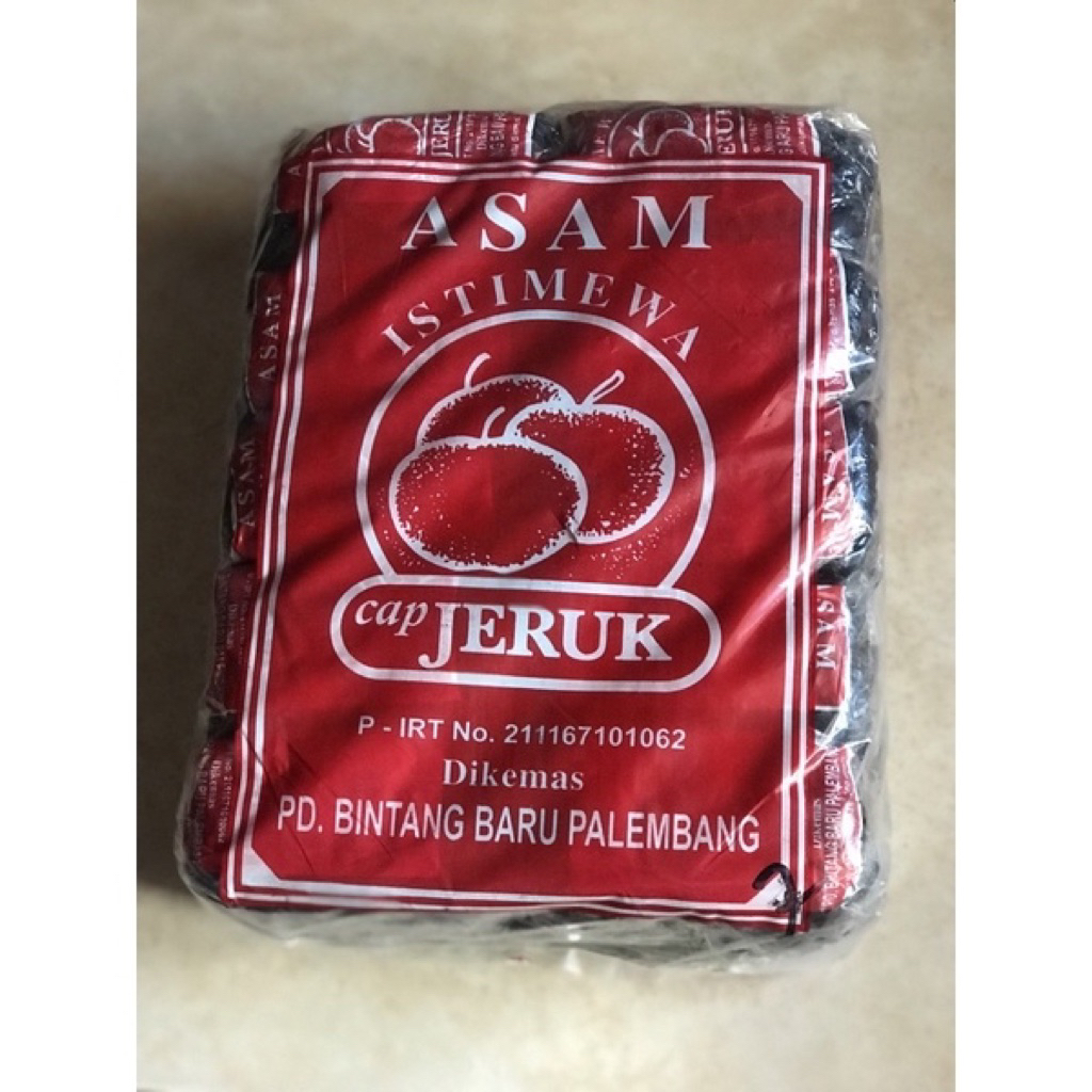 

Asam Jawa cap Jeruk/Asam Istimewa Cap Jeruk 250gram Isi 20pcs Asli Palembang