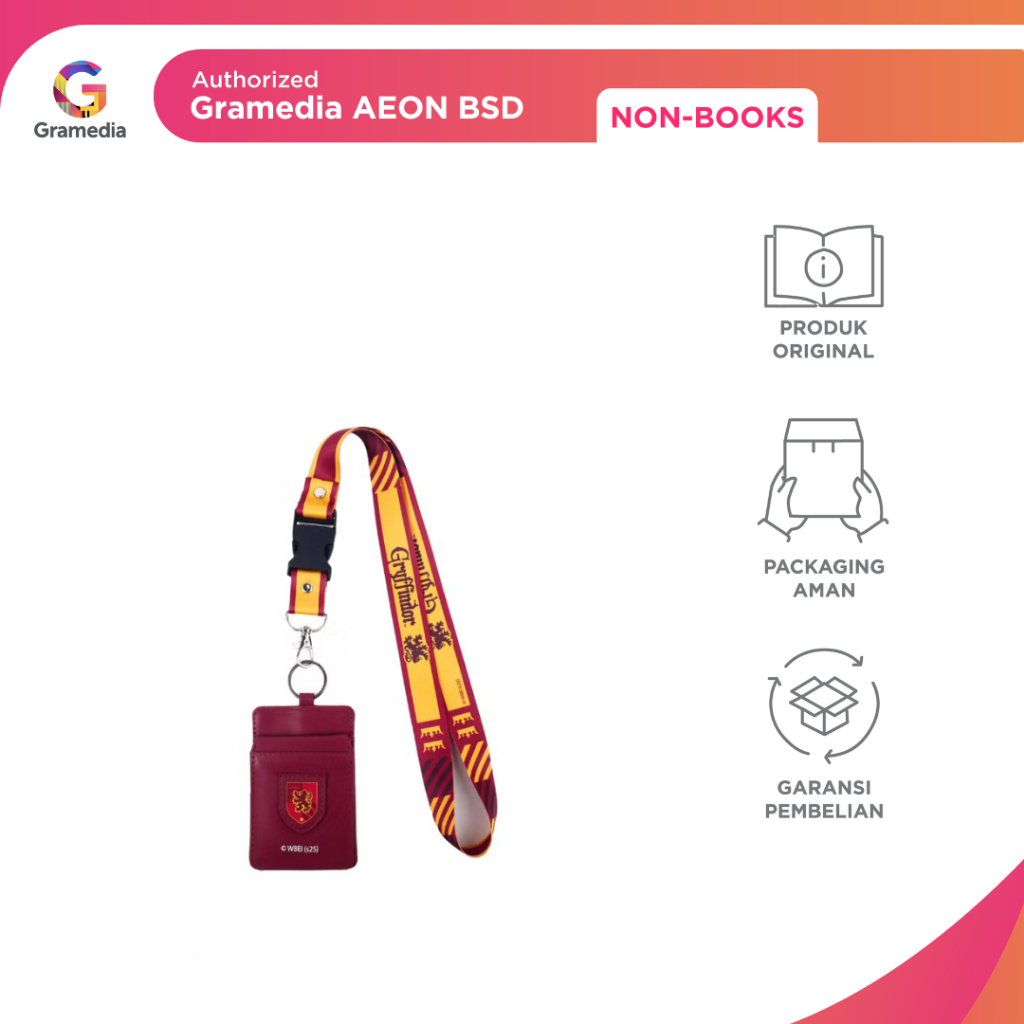 

GRAMEDIA BSD CITY - LANYARD HARRY POTTER GRYFFINDOR
