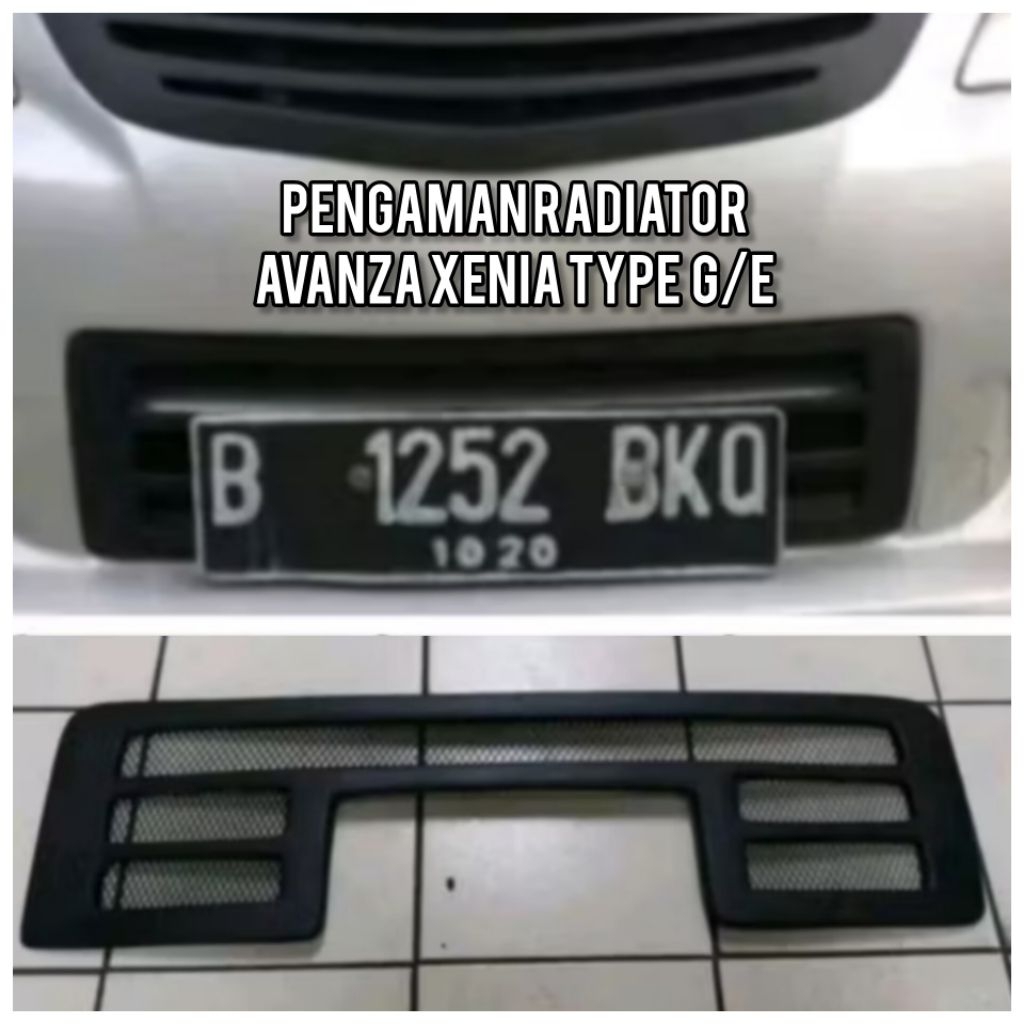 Pengaman Radiator Bemper Bawah Avanza Xenia G/E VVT-i Tahun 2006 2007 2008 2009 2010 2011