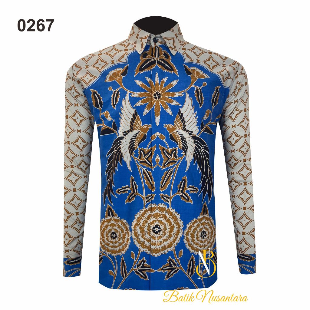 

Batik Nusantara Indonesia Kemeja Batik Slimfit Lapis Furing 0267 / Batik Pria