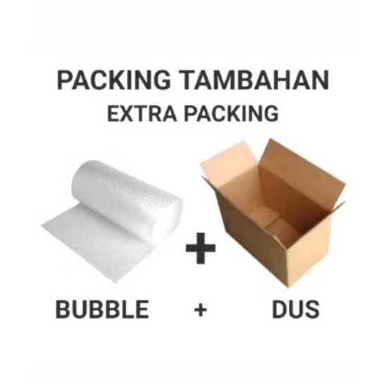

PACKING TAMBAHAN ( BUBBLE WRAP+DUS ) LEBIH AMAN