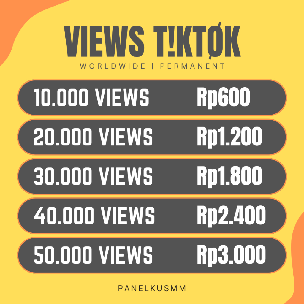 View Tiktok Views Tiktok View Proses Cepat Permanen - Sinardjaya