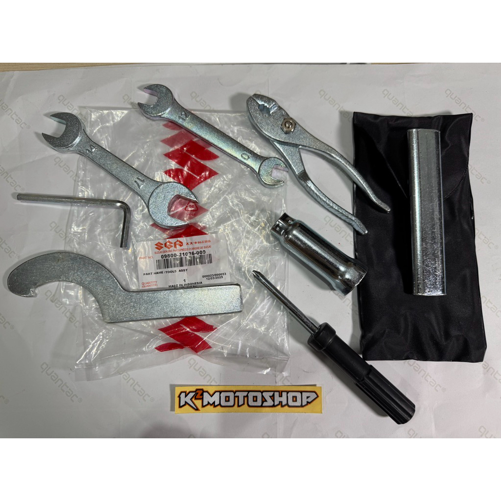 Toolkit Kunci Busi Obeng Set Satria Hiu 2 Tak Lumba RGR Ts 125 Original SGP