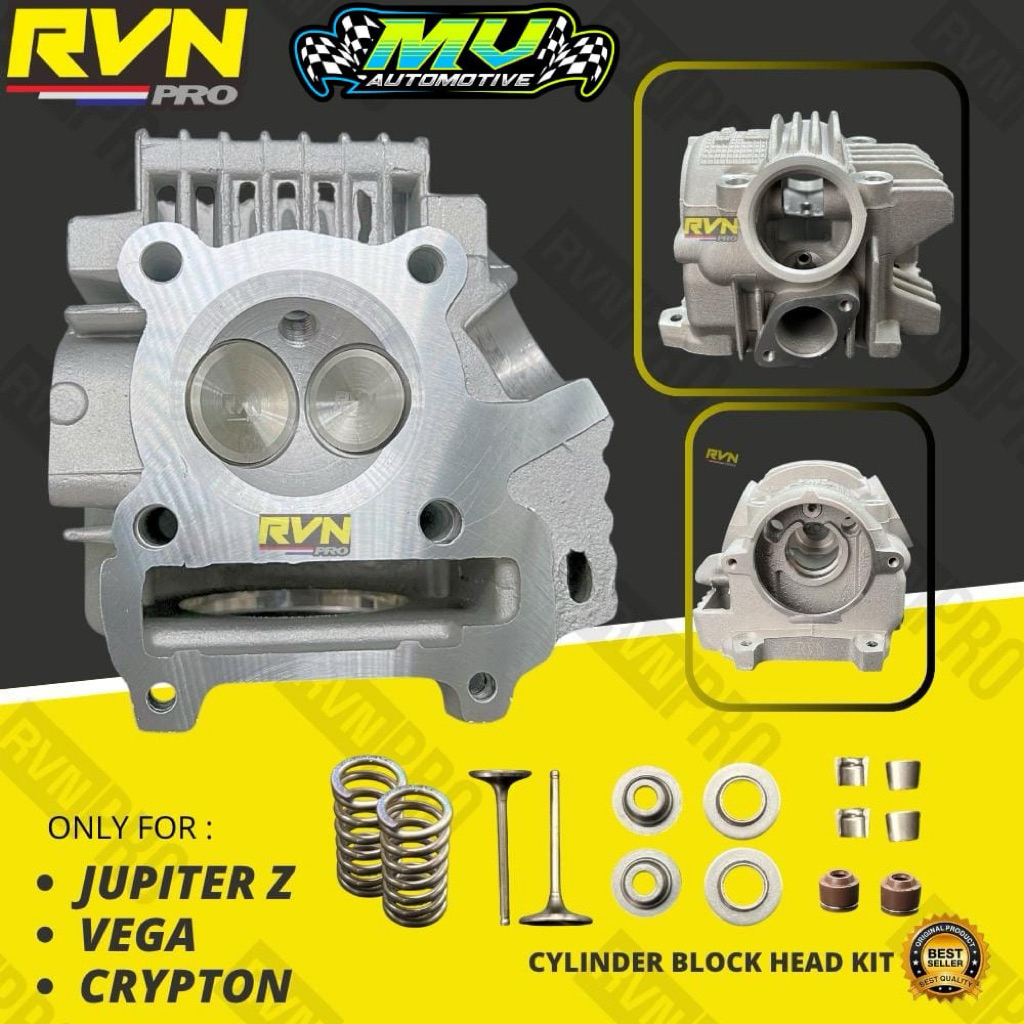 CYLINDER RVN RACING BLOK HEAD JUPITER Z VEGA R CRYPTON 24/28 26/30 MM 24 28 - 26 30 MM - CYLINDER BL