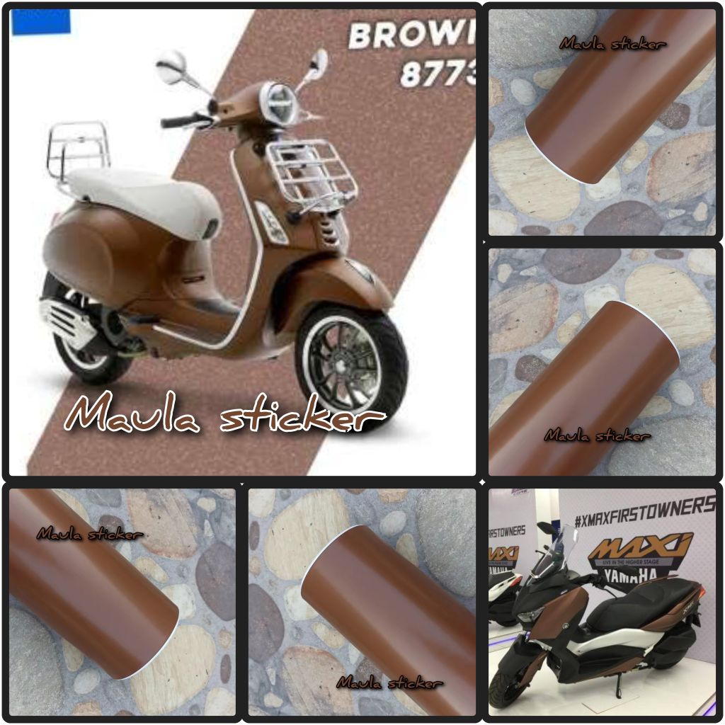 Skotlet Warna Coklat Doff Kualitas Premium Untuk Variasi Body Motor Atau Mobil