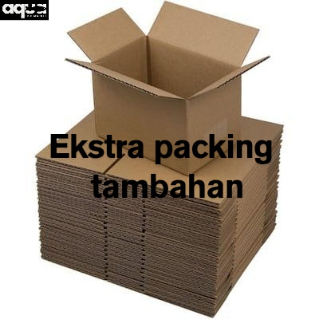 

Ekstra packing tambahan kardus agar lebih kuat dalam pengiriman